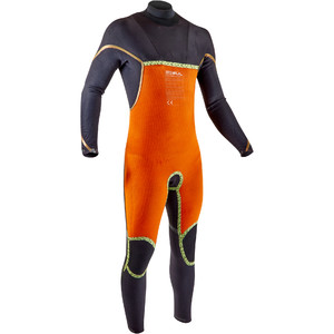 2020 GUL Mens Flexor 3/2mm Chest Zip Wetsuit FX1205-B7  - Black